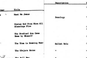 The U.S.A. South Negro Folklore Collection, Music from the American South The U.S.A. South Negro Folklore Collection, Music from the American South