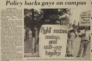 Striking Out Against the Conspiracy of Silence: 1970s LGBTQ Campus Organizing in the Michigan Student Press